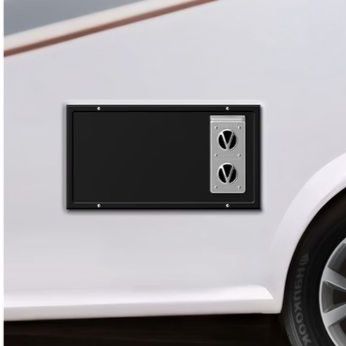 FOGATTI RV Furnace Access Panel -Black