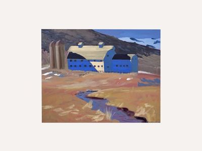 Painting of the park city barn