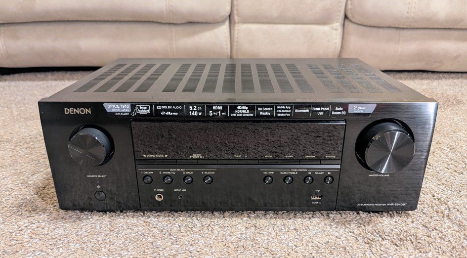 Denon AVR-S540BT. 4K Receiver with Bluetooth