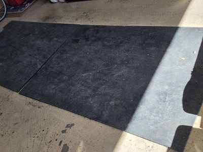 Durable Black Rubber Gym Flooring Mats - 2 Pieces, Heavy Duty, Interlocking