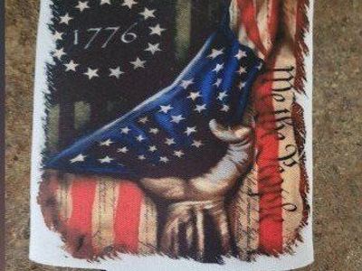 2-Pack Neoprene Can Coolers: "We The People" & "Beer & Chill" Designs, Patriotic & Leopard Print. Custom made