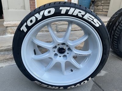 Work Emotion ZR10 And Tires Set of 4 total. 18X10.5 +12, 18 inch 5 X 114.3