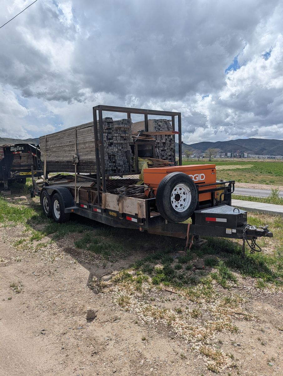 Aluminum curb and gutter, footing forms.