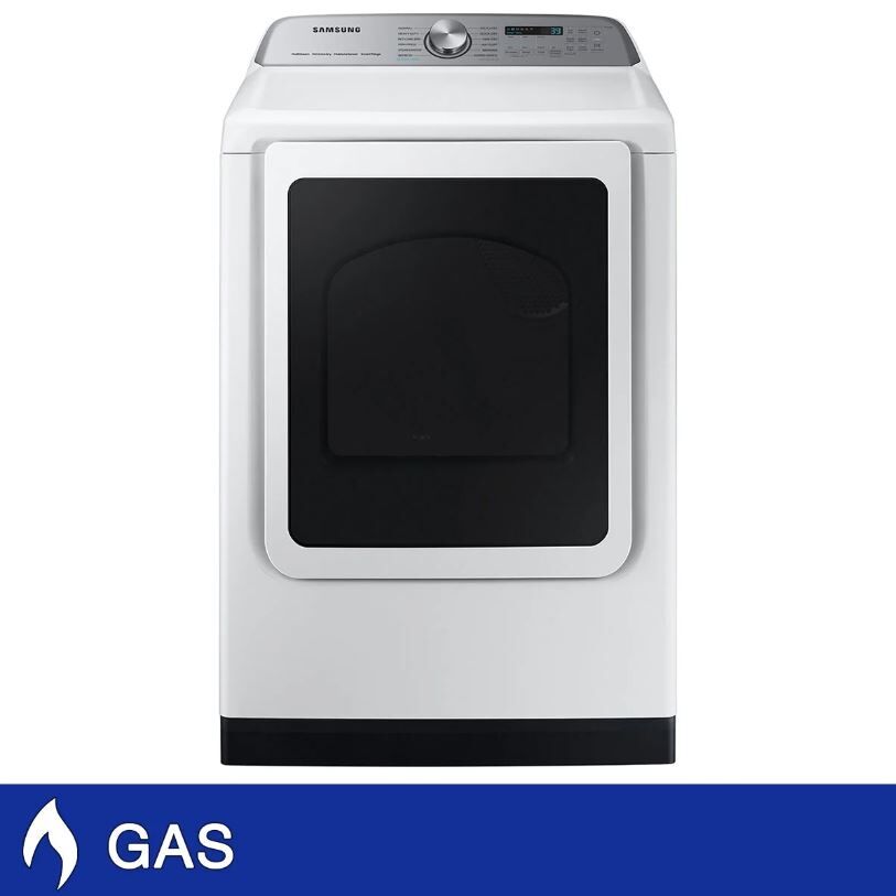 Samsung DVG55CG7100W 7.4 Cu. Ft. Smart GAS Dryer with Steam Sanitize+ 1748199  #103828