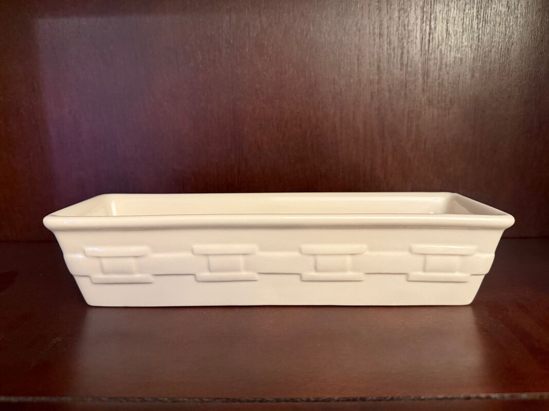 Longaberger Woven Traditions Cracker Dish in Ivory, NEW in box