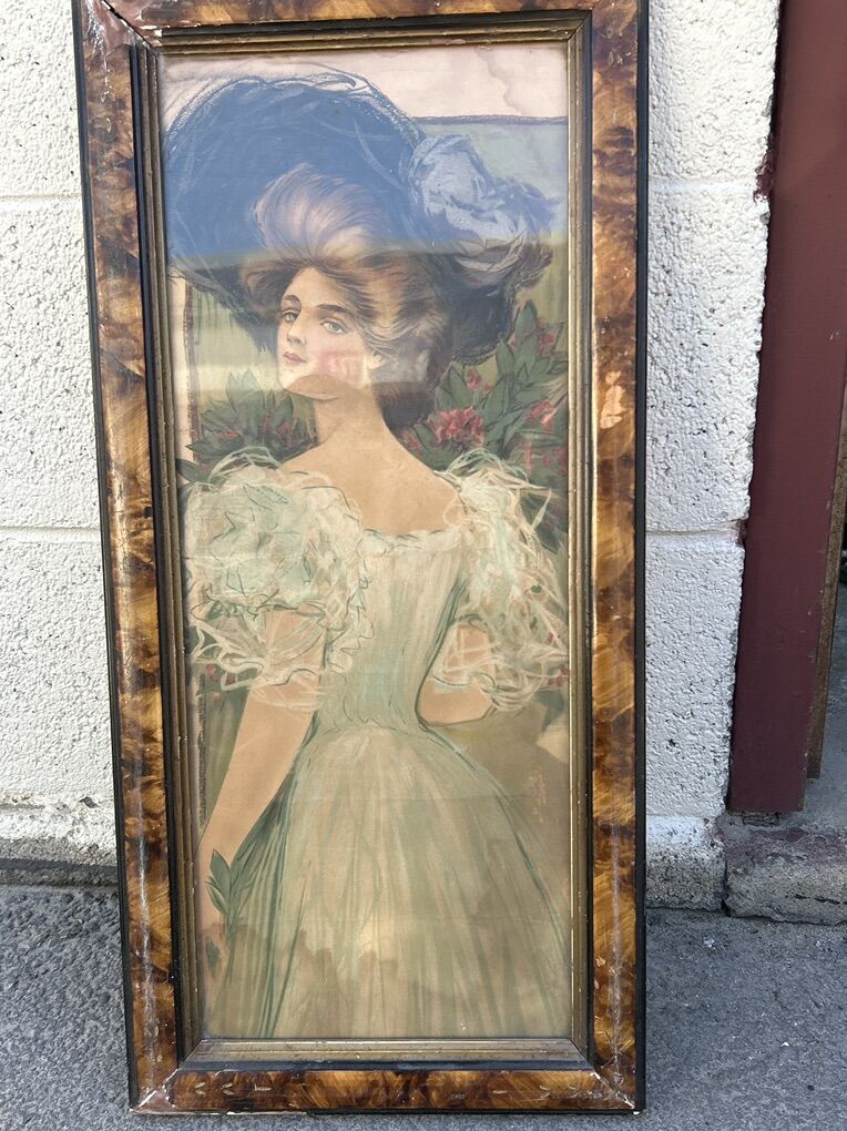 Really Old Original Pastel Drawing