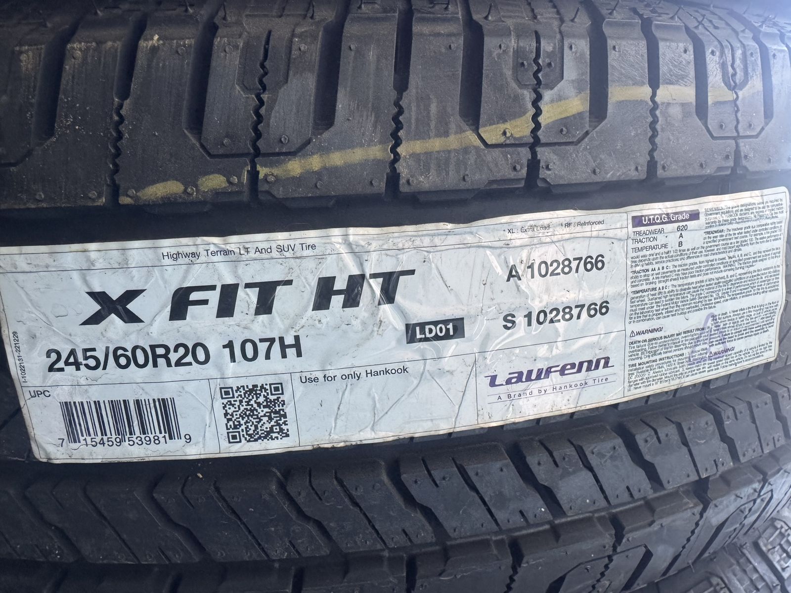 Laufenn 245/60R20 set of 4 brand new
