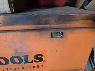 Klein Tools Rolling Job Box Orange Large Storage Chest w/ Combo Lock & Casters