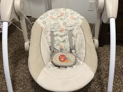 Ingenuity Baby Swing with Animal Pattern and Music Control Panel