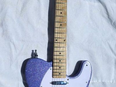 Custom Purple Sparkle Telecaster Electric Guitar - Unique Build