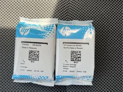HP 68/308 Cartridges - Black & Tri-color Ink Cartridges