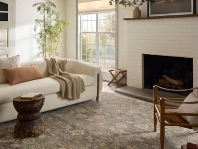 Loloi Magnolia Home Junie Lagoon/Natural 7'-10" x 10'-2" Area Rug