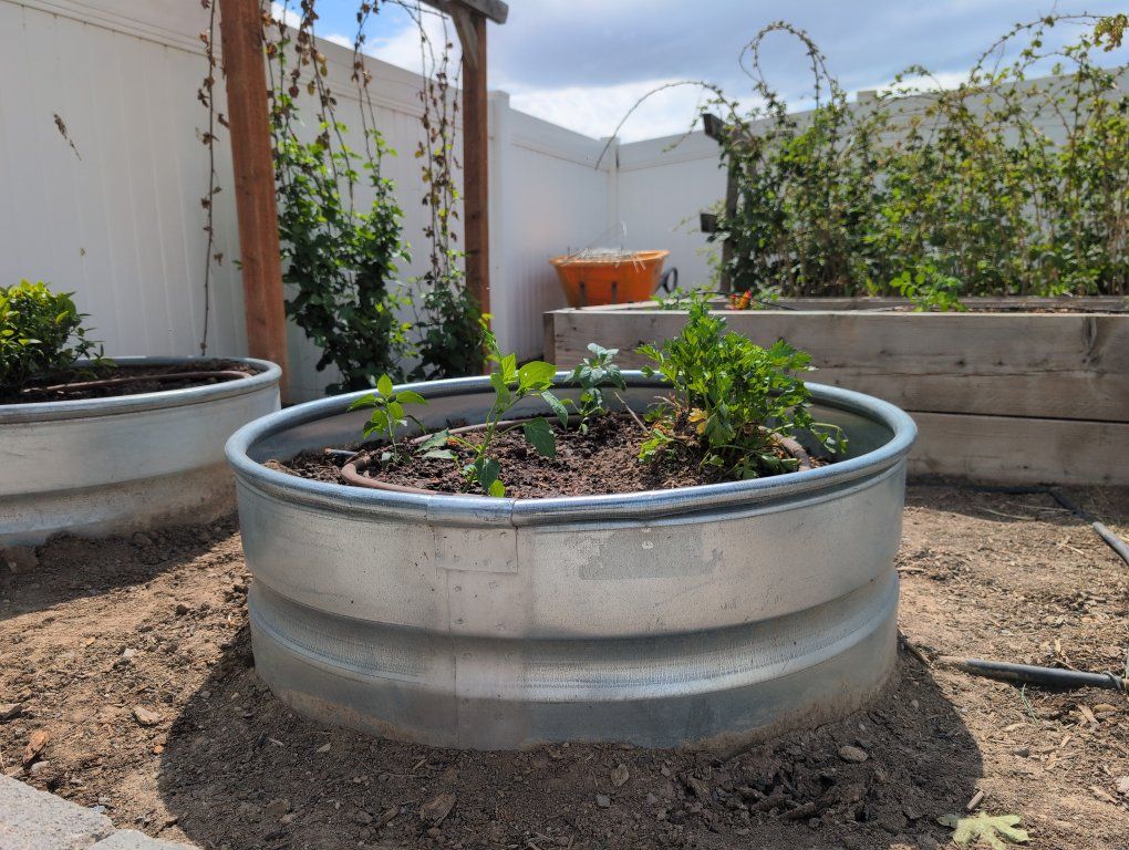 Galvinzed Steel Ring Fire/Planter