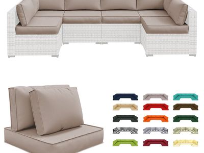 NEW 6-Seat 4" 14 Piece Patio sectional cushions relacement set