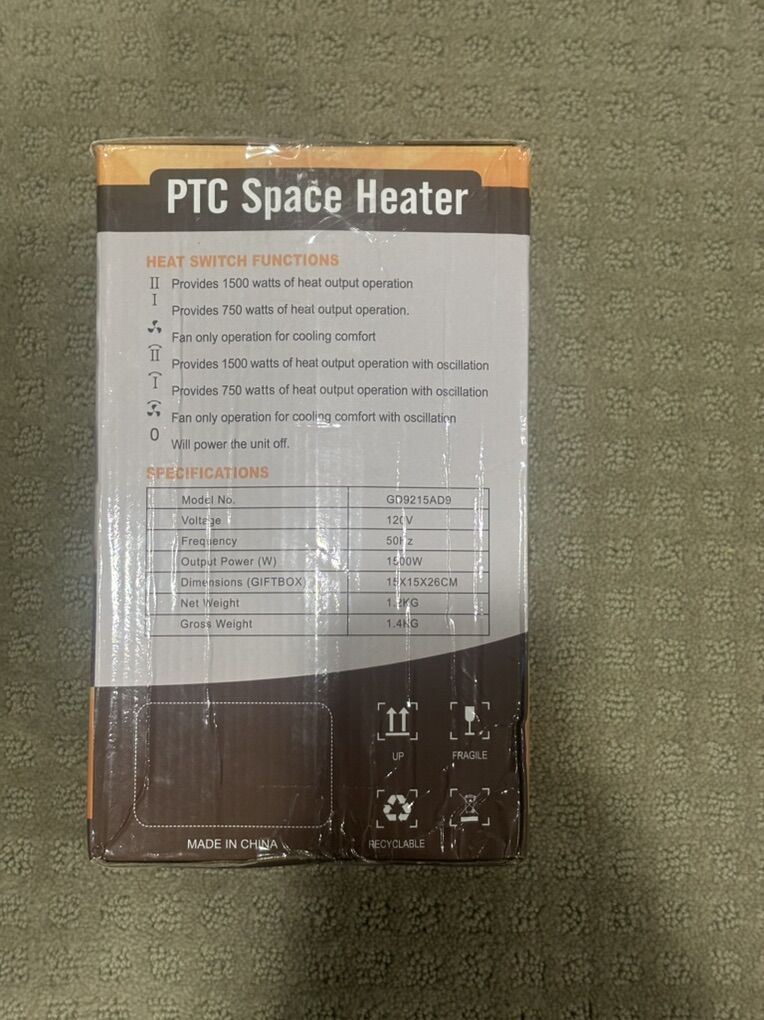PTC Space Heater
