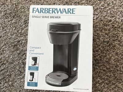 Farberware Single Serve Brewer Coffee Maker - Black, Compact Design