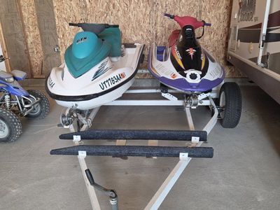 Sea-Doo GTS & Polaris SLX Personal Watercraft Set with Trailer