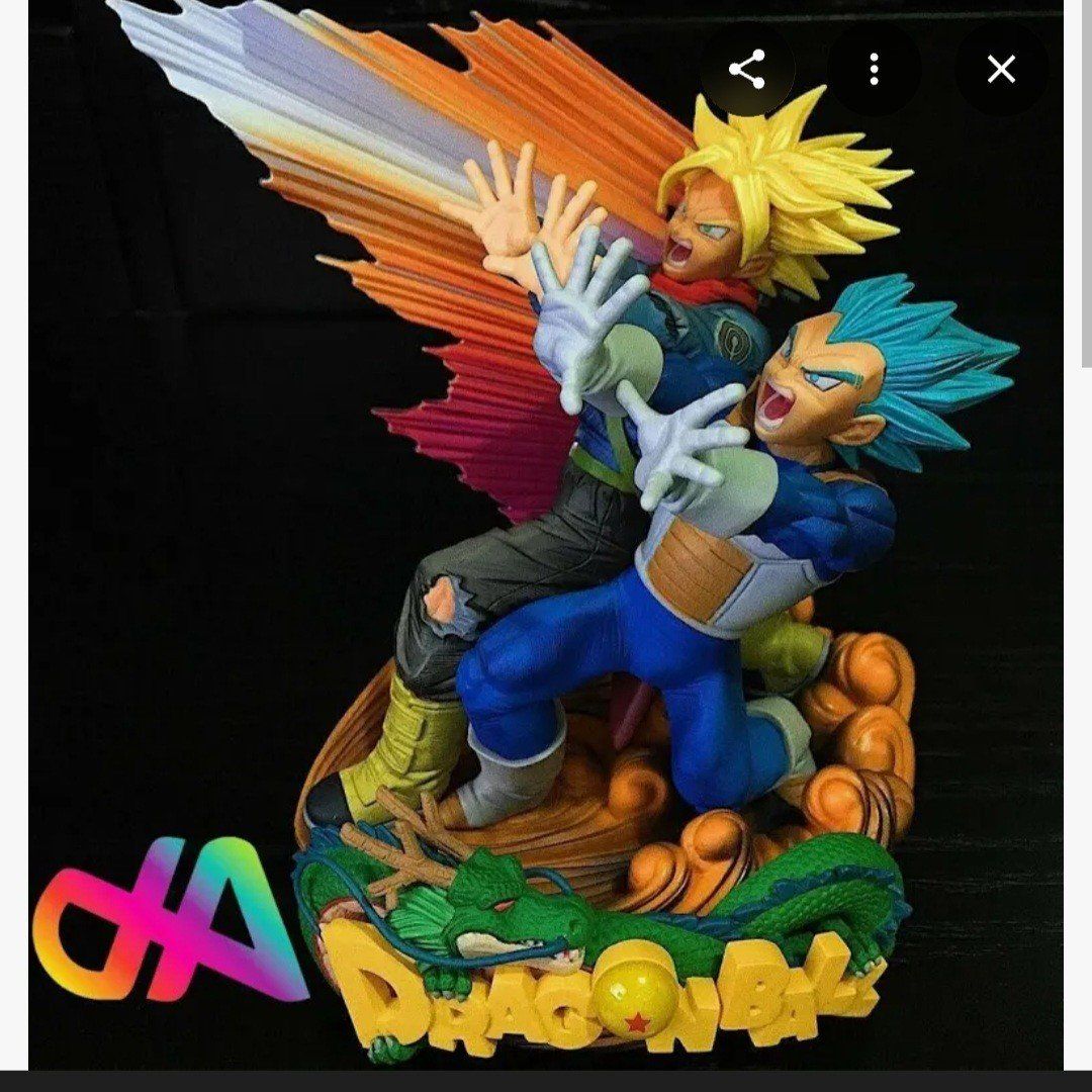 Vegeta and Trunks statue