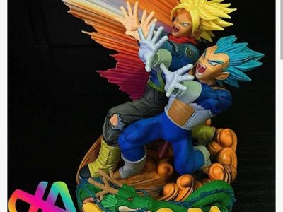 Vegeta and Trunks statue
