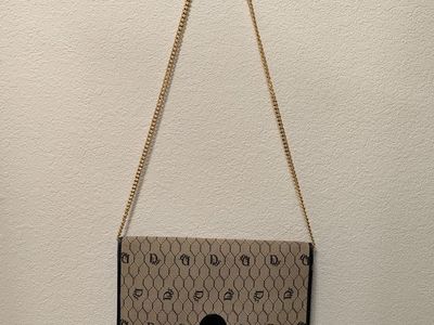 vintage christian dior honeycomb chain handbag 1980