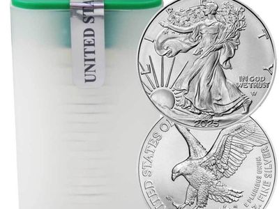 2026 US Mint American Eagle 1 oz Silver Sealed Tube 20 Coins BU