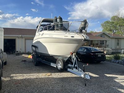 2004 Sea Ray 260 Sundancer Cabin Cruiser w/ AC, Head, Kitchenette, Metal Craft Trailer