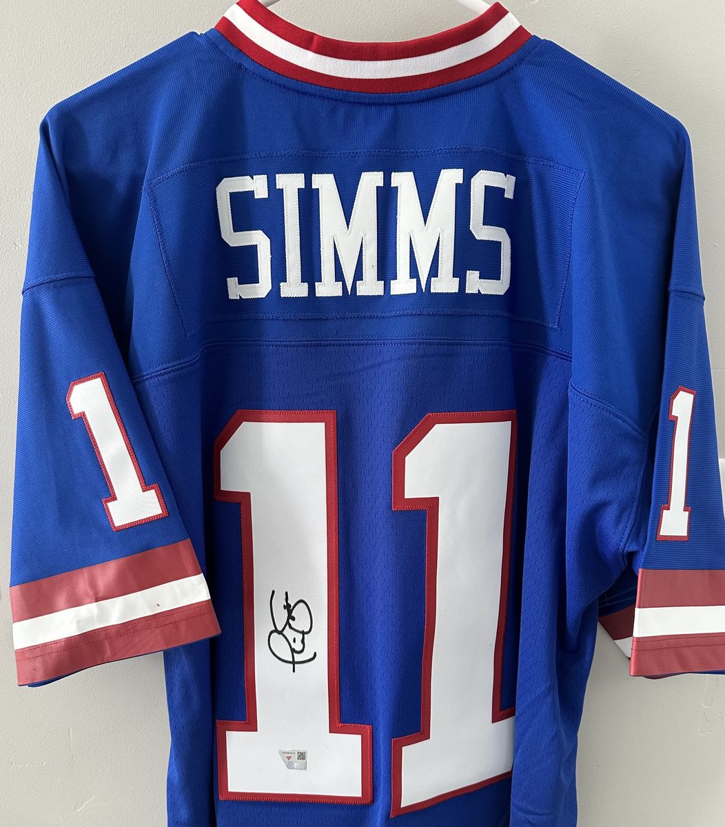 Signed Phil Simms #11 Giants Mitchell & Ness Jersey – Fanatics Authenticated