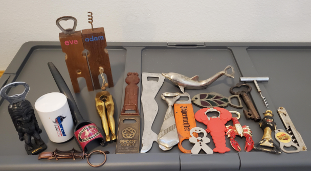 Bottle Opener, Cork Screw, & Champagne Popper Collection