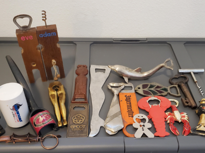 Bottle Opener, Cork Screw, & Champagne Popper Collection
