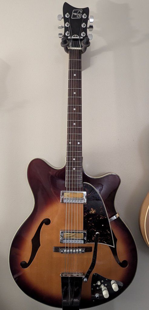 Guyatone SG-12T, gold foil pickups, vintage guitar