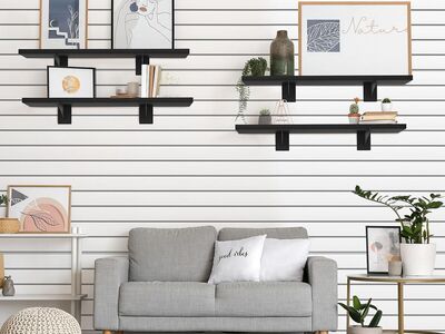 2) Slatwall shelf 24x12