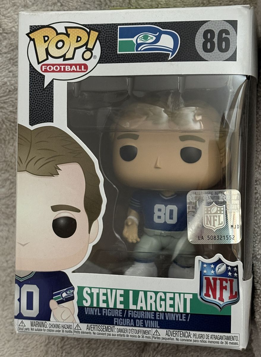 Funko Pop Steve Largent #80, Seattle Seahawks 86
