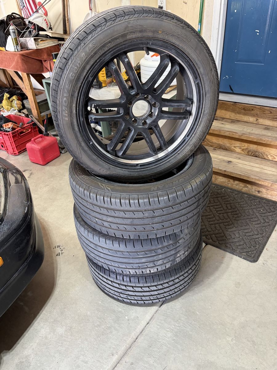 Drifz 207 17x7.5 Black Rims with Ironman iMove Gen 2 AS Tires 235/45R17