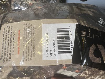 First Lite Men's Kiln Hoody - LG - Cipher/Specter Camo Hunting Base Layer