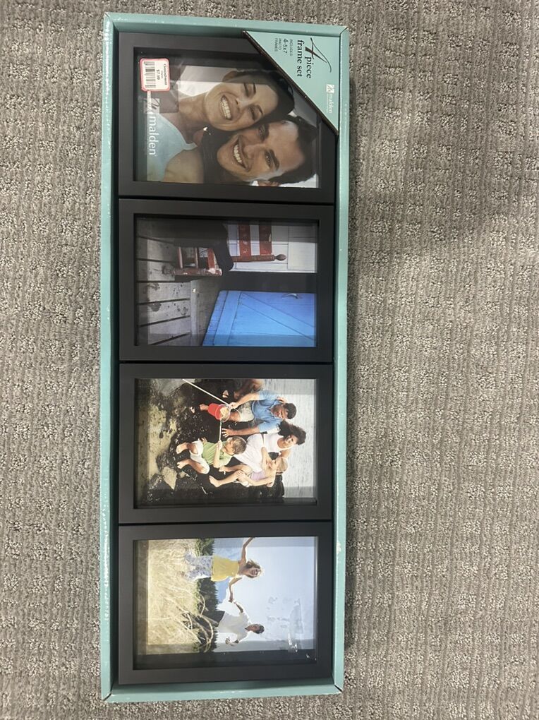 Set Of 4 Black Picture Frames