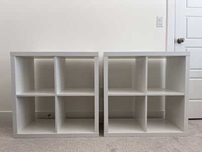 Ikea Kallax Cube Shelf (White) Qty 2