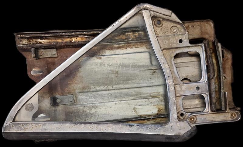 1967-68 Ford Mustang OEM Rear Quarter Glass Window w/ Quarter Panel