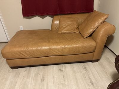 Oversized Modern Camel Chaise Lounge – 76”
