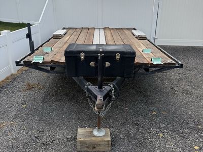 7.5’x13’Utility Trailer, Single Axle, Deck over with Toolbox,