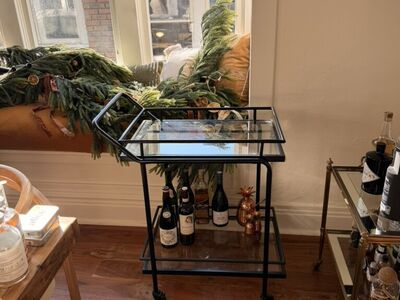 Black Bar Cart