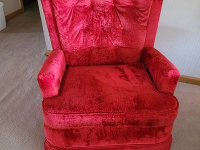 Red Rocking Swivel chair