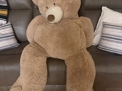 Giant 6.5ft Tan Plush Teddy Bear Stuffed Animal Toy