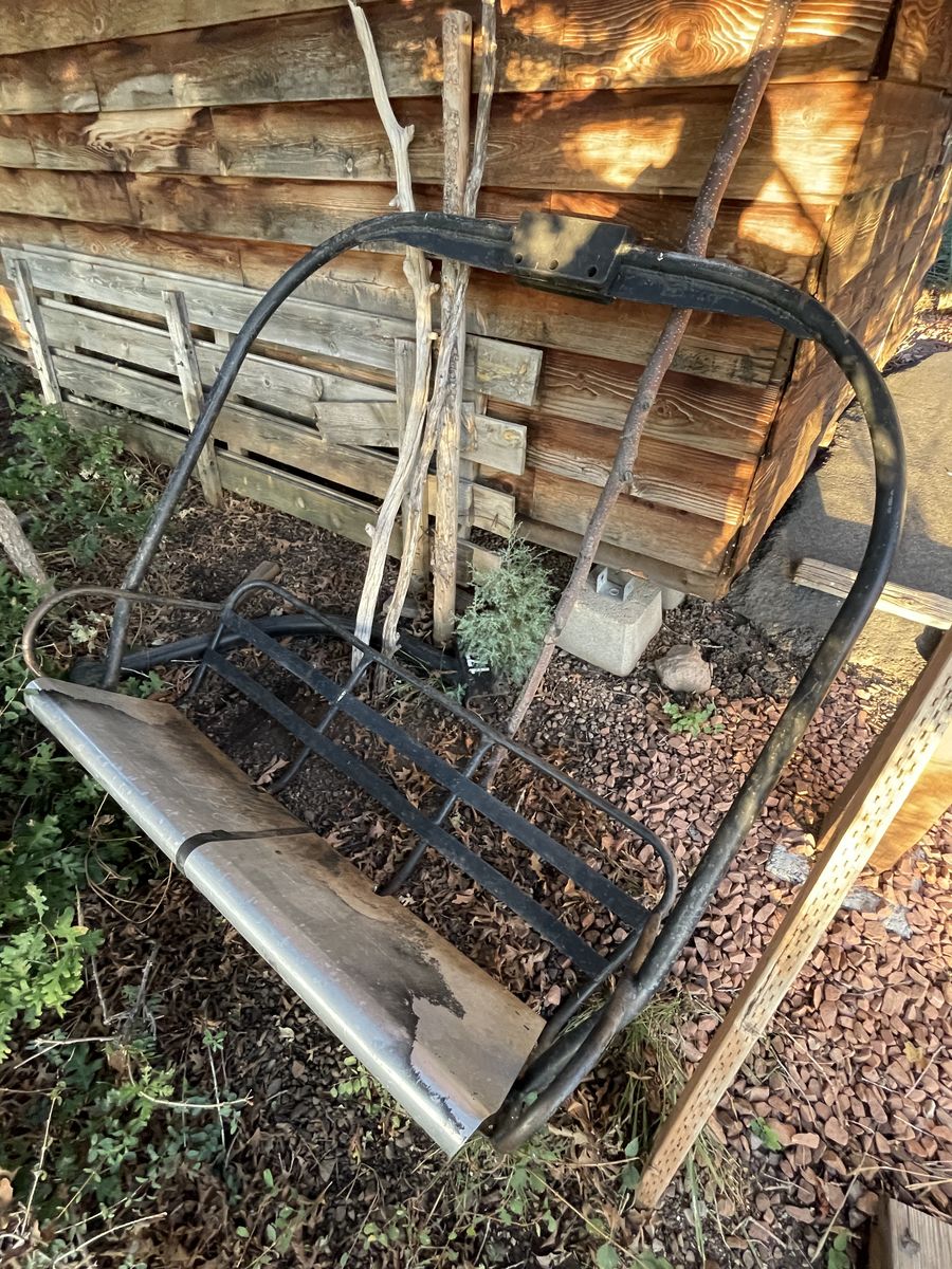 Authentic Vintage Motherlode Triple Ski Lift Chair from Park City Mountain Resort For Sale