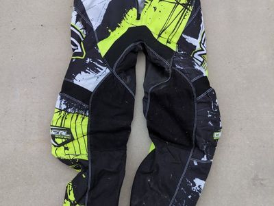 O'Neal Element Series Motocross Pants Adult Size 32 Black Yellow