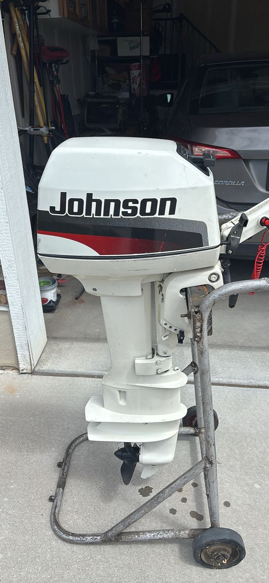Johnson 8HP Outboard Boat Motor - Vintage & Reliable