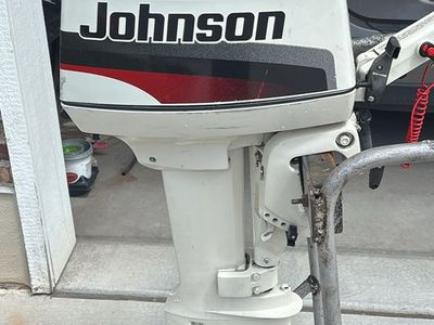 Johnson 8HP Outboard Boat Motor - Vintage & Reliable