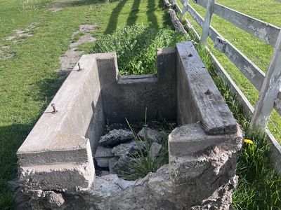 Free concrete basin