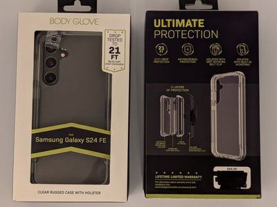 Body Glove Clear Rugged Case with Holster for Samsung Galaxy S24 FE