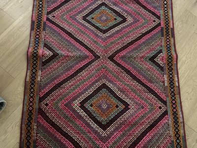 Vintage Turkish Anatolian Multi colored Rug