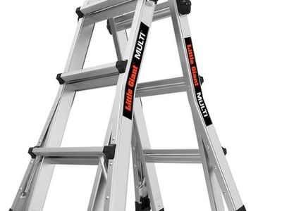 Little Giant Ladders Multi M14, 14-ft Reach Type 1A - 300 lbs. Load Capacity Telescoping Multi-Position Ladder